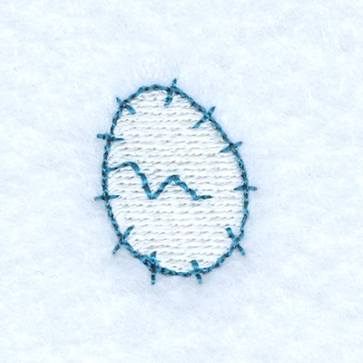 Cracked Egg Machine Embroidery Design