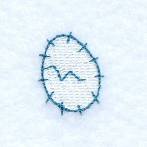 Picture of Cracked Egg Machine Embroidery Design