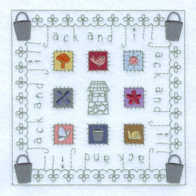 Picture of Jack and Jill Machine Embroidery Design
