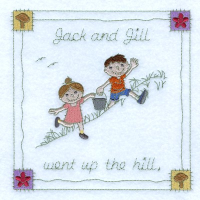 Up the Hill Machine Embroidery Design