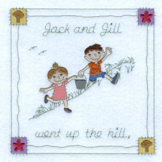 Picture of Up the Hill Machine Embroidery Design