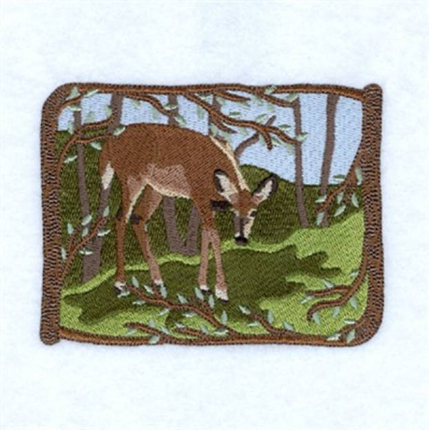 Picture of Woodland Deer Machine Embroidery Design