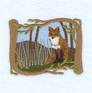 Picture of Woodland Fox Machine Embroidery Design