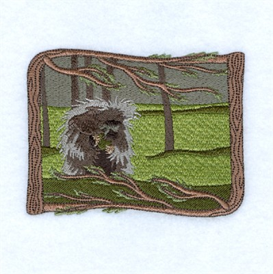 Woodland Porcupine Machine Embroidery Design