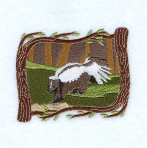 Picture of Woodland Skunk Machine Embroidery Design