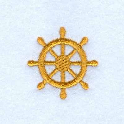 Captains Wheel Machine Embroidery Design