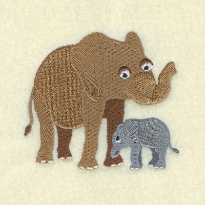 Elephant  Baby Machine Embroidery Design