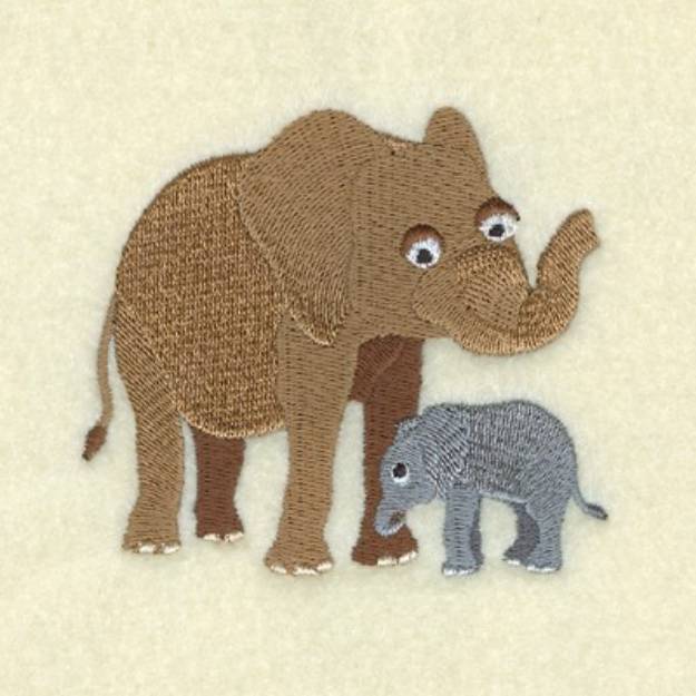 Picture of Elephant  Baby Machine Embroidery Design