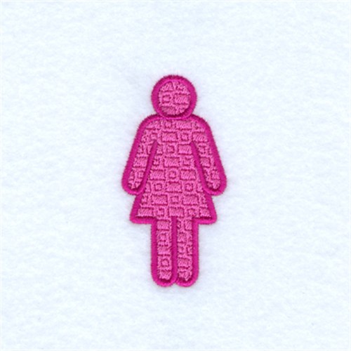 Female Symbol Machine Embroidery Design