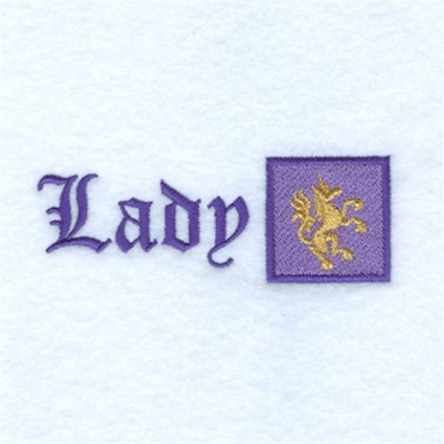 Picture of Lady Machine Embroidery Design