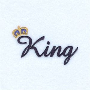 Picture of King Script Machine Embroidery Design
