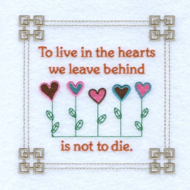 Picture of Leave Behind Square Machine Embroidery Design
