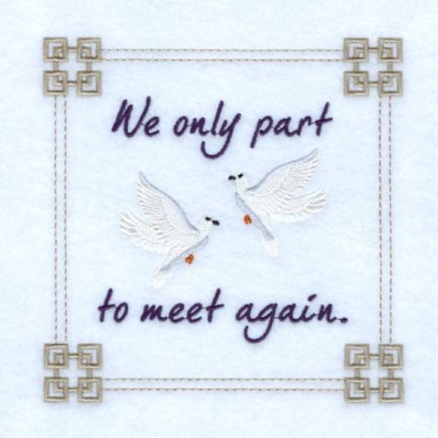 Picture of Meet Again Square Machine Embroidery Design
