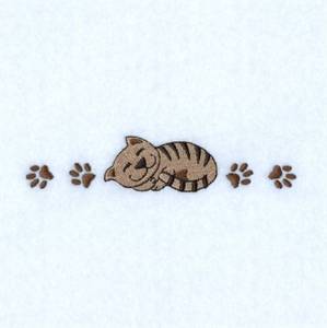 Picture of Catnap Line Machine Embroidery Design