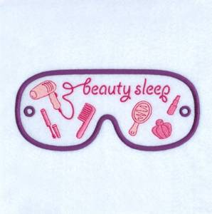Picture of Beauty Sleep Mask Machine Embroidery Design