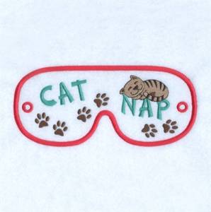 Picture of Catnap Mask Machine Embroidery Design