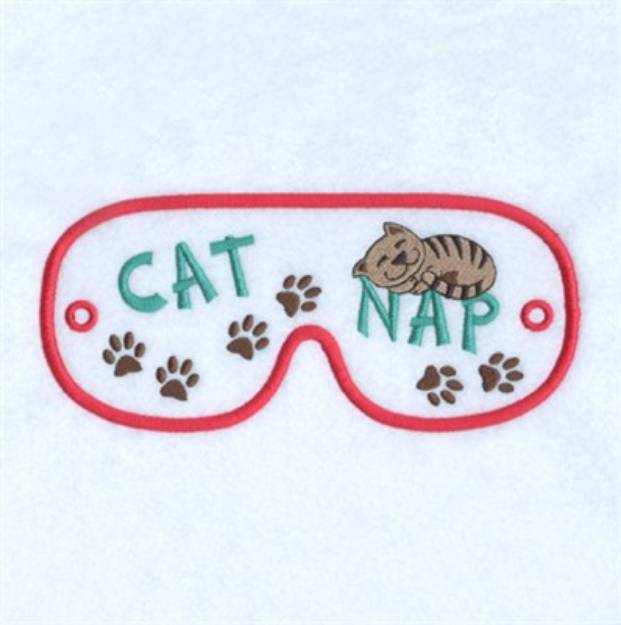Picture of Catnap Mask Machine Embroidery Design