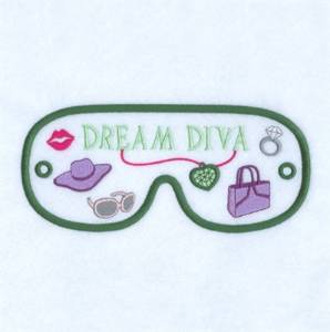 Picture of Dream Diva Mask Machine Embroidery Design