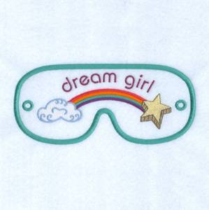 Picture of Dream Girl Mask Machine Embroidery Design