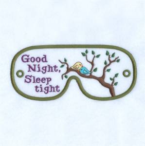 Picture of Goodnight Mask Machine Embroidery Design