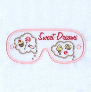 Picture of Sweet Dreams Mask Machine Embroidery Design