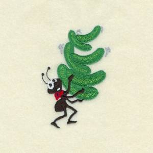 Picture of Ant With Pickles Machine Embroidery Design