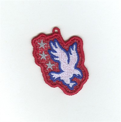 Eagle Lace Charm Machine Embroidery Design