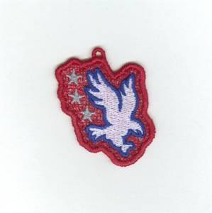 Picture of Eagle Lace Charm Machine Embroidery Design