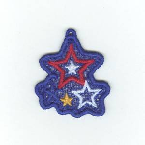 Picture of Stars Lace Charm Machine Embroidery Design