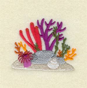 Picture of Coral Reef Accent Machine Embroidery Design