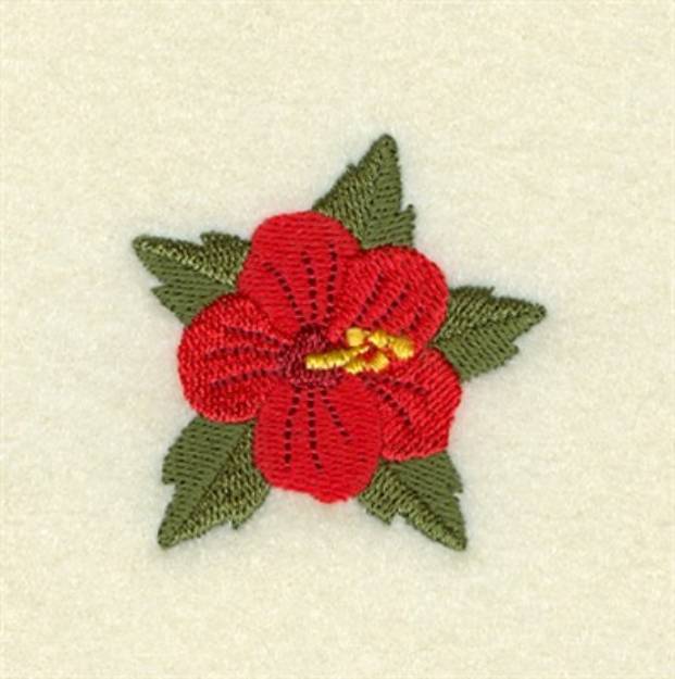 Picture of Hibiscus Accent Machine Embroidery Design