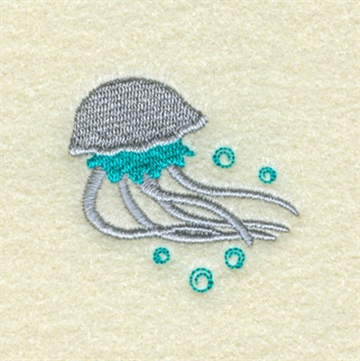 Jellyfish Accent Machine Embroidery Design