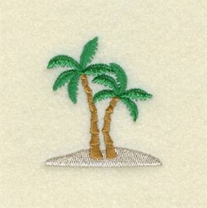 Picture of Palm Tree Accent Machine Embroidery Design