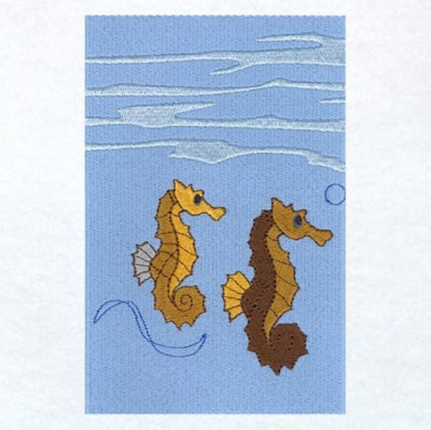Picture of Underwater Panel 1 Machine Embroidery Design