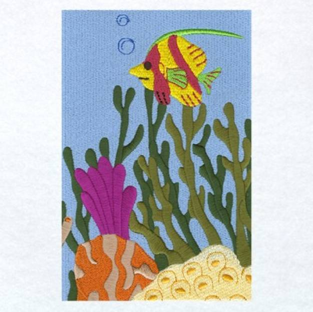 Picture of Underwater Panel 5 Machine Embroidery Design