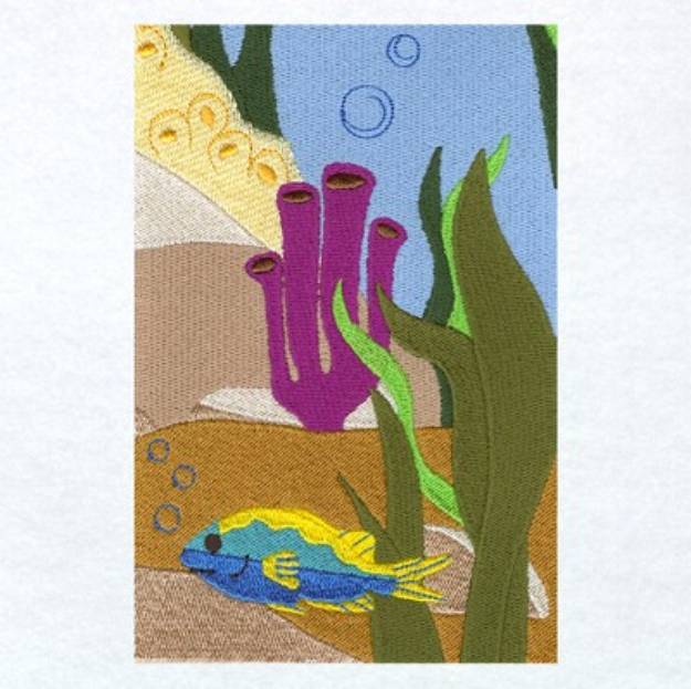Picture of Underwater Panel 9 Machine Embroidery Design