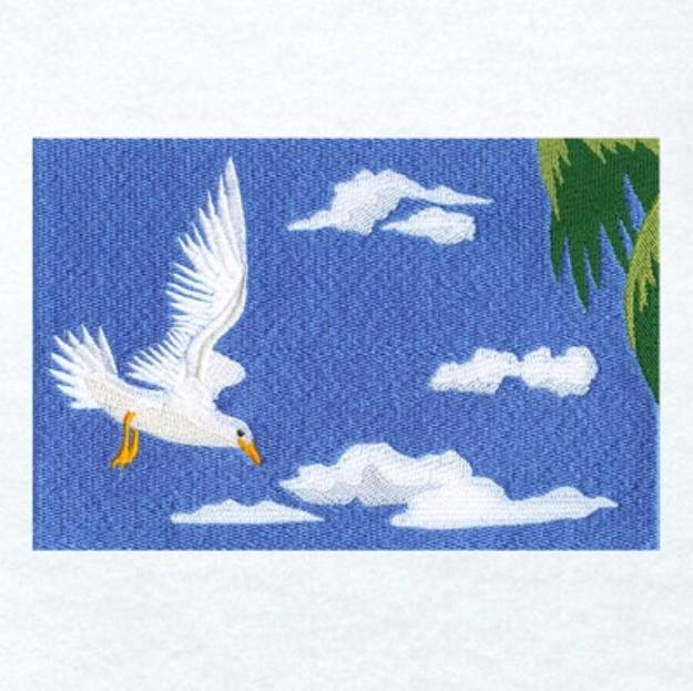 Picture of Tropical Beach Panel 2 Machine Embroidery Design