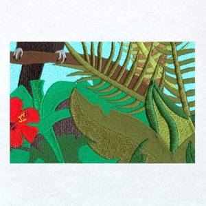 Picture of Tropical Beach Panel 9 Machine Embroidery Design