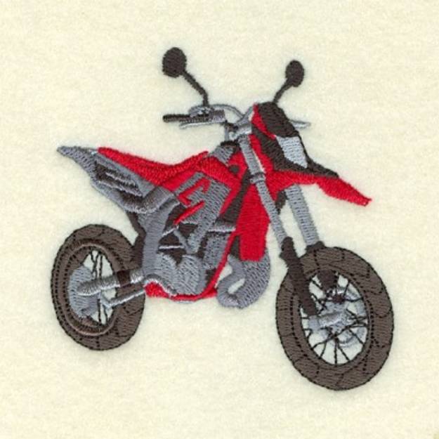 Embroidery Design Motocross 3 Sizes Enduro Machine 