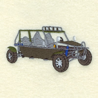 Dune Buggy 3 Machine Embroidery Design
