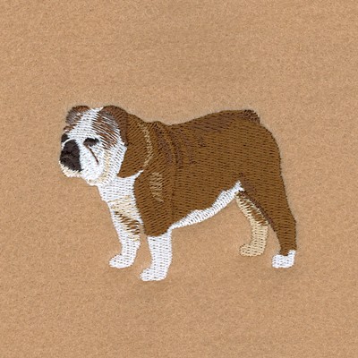 Bulldog (Old English) Machine Embroidery Design