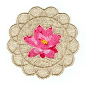 Picture of Lotus Doily Machine Embroidery Design