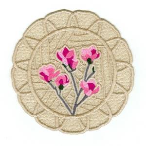 Picture of Magnolia Doily Machine Embroidery Design