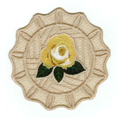 Rose Doily Machine Embroidery Design