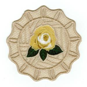 Picture of Rose Doily Machine Embroidery Design