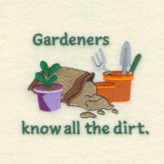 Picture of Know all the Dirt Machine Embroidery Design