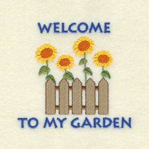 Picture of Welcome to My Garden Machine Embroidery Design