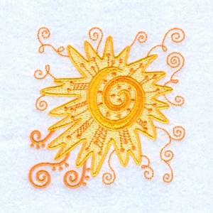 Picture of Jacobean Sun Machine Embroidery Design