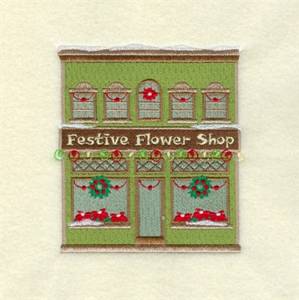 Picture of Village Flower Shop Machine Embroidery Design
