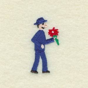 Picture of Christmas Village Man Machine Embroidery Design